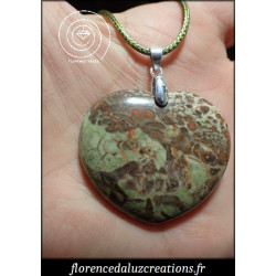Coeur en jaspe rhyolite