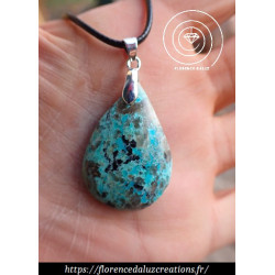 Jaspe bleu ou turquoise d...