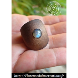 Labradorite et bois